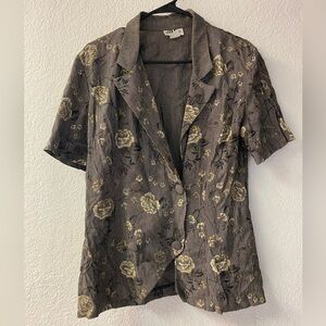 JBS LTD size 8 button blouse